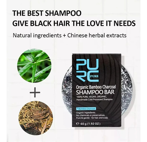 S Barra De Shampoo De Carvão Vegetal De Bambu Orgânico 3