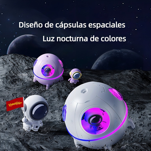 Humidificador difusor Boneco Astronauta Galaxy, color blanco