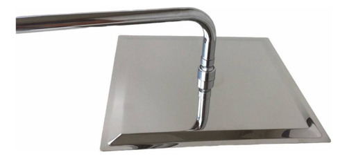 ... . Kit Regadera Tipo Lluvia 30 Cm + Tubo 50 Cm Moderno