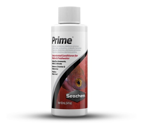 Seachem Prime 100ml Acondicionador De Agua 
