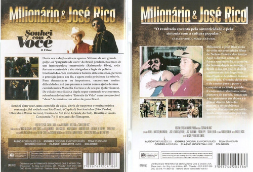 Kit Dvd Milionário E José Rico Estrada Da Vida Sonhei Com Vc