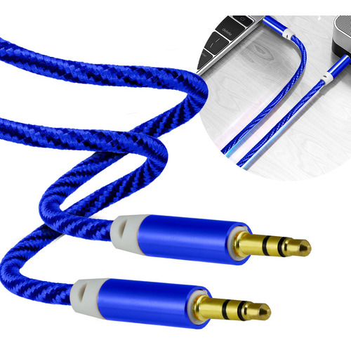 Cable Auxiliar Audio 3.5mm Macho 3m Tipo Agujeta Reforzado