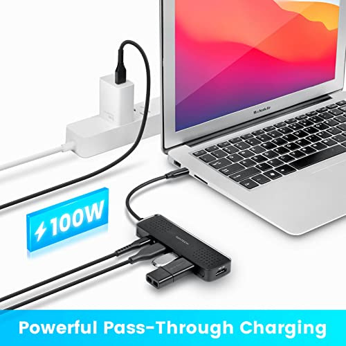 Adaptador Multipuerto Usb C Hub Rshtech 6 En 1, Adaptador Us