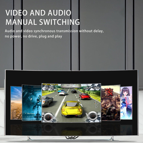 Selector De Audio Y Vídeo Compuesto Av Rca Switch Box 8 En 1