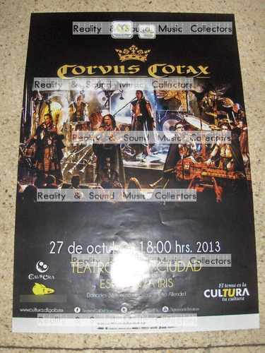 Corvus Corax Poster Teatro De La Ciudad De Coleccion