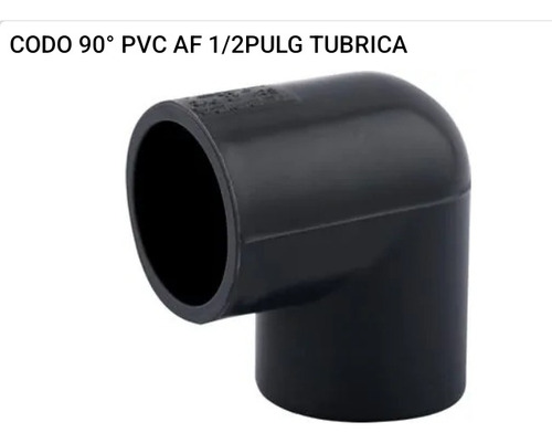 Codo 1/2 Pvc Pegar (5pzas)
