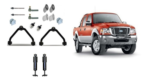 Kit Tren Delantero Ford Ranger 1996/12 + 4 Amortiguadores