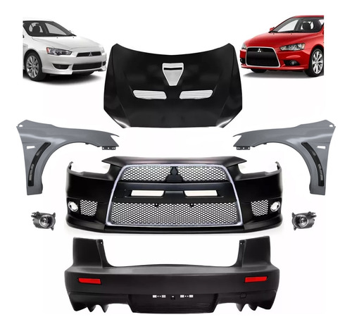 Body Kit Completo Lancer Evolution X Para Hl Hle Gt 2010 19