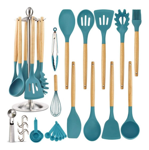 Juego De Utensilios De Cocina De Silicona Eagmak 16 Piezas