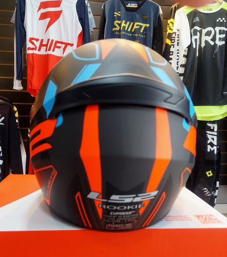 Casco Moto Ls2 Ff 352 Rookie Cypress Matt Bl Hv Oran
