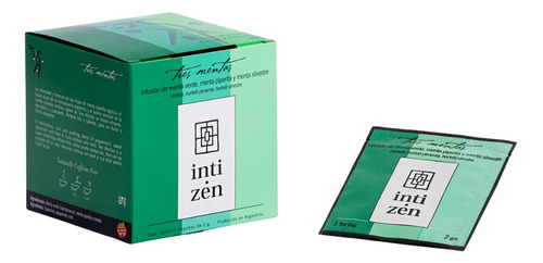 Te Inti Zen - Tres Mentas - Menta Verde, Piperita Y Silvestre