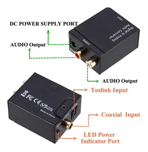 Imagen 3 de 4 de Convertidor De Audio Digital A Análogo Óptico