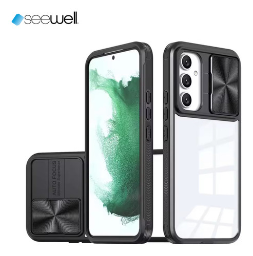 Capa Capinha Case Anti Impacto Com Proteção Na Câmera Slide Para Galaxy S25 Plus - Cor Preto