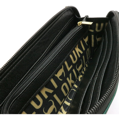 Imagen 4 de 4 de Marvel Loki Cartera Gama Alta Cuero Super Heroe