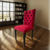 Comprar Silla Vestida Capitone Tapizada Tela O Eco Cuero\u002Fg4