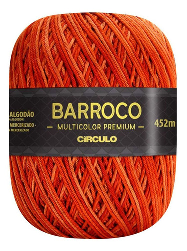 Barroco Multicolor Premium Kit 3un 6 Fios 400g Linha Crochê Cor Calendula