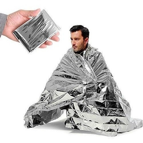 Mantas Impermeables Termicas Compactas Mylar De Emergencia