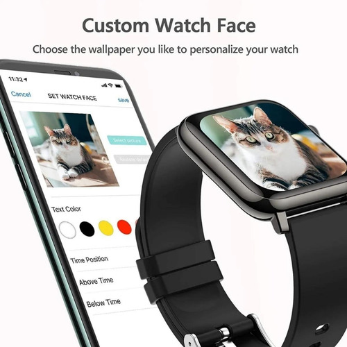 Imagen 5 de 10 de P22 Reloj Inteligente Smartwatch Ip67 Deporte Monitor Salud