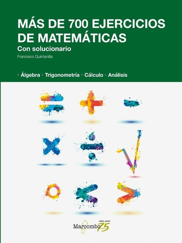 Libro Más De 700 Ejercicios De Matemáticas. Con Solucionario