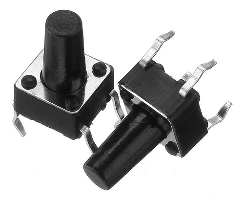 Pack X 10 Boton Pulsador Tact Switch De 4 Pines 6x6x10mm