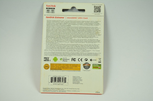 Imagem 4 de 4 de Cartão De Memória Microsd Sandisk Extreme 32gb Leitura80mb/s