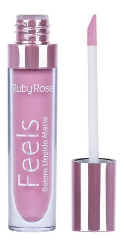 Lápiz labial líquido Feels Matte de 4,35 ml, 370 Hb-8226, color rosa rubí y lila