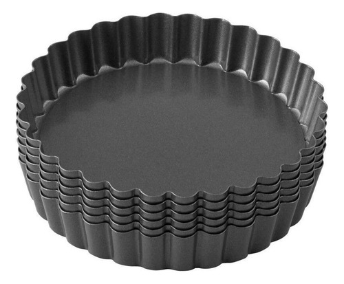 Molde Wilton Moldes Para Hornear 2105-6817 Fabricado En Metal Color Gris - Pack De 6