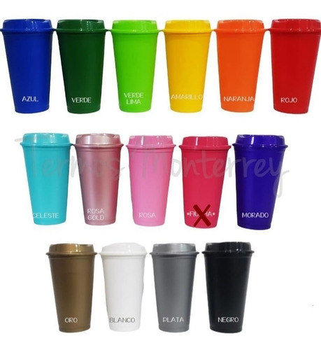 80 Vasos Para Cafe De 16oz Termos Cilindros Dulceros