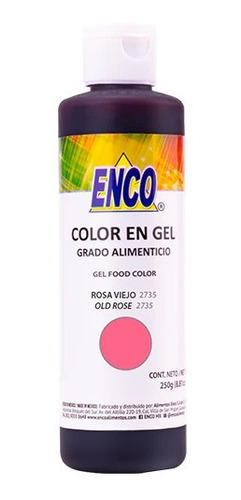 Color Comestible Gel Enco Rosa Viejo 250 Gramos 2735-250