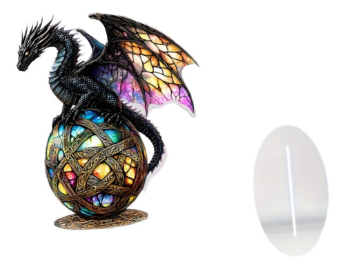 2d Dragon Acrílico De La Placa Decorativa Decoración De