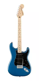Guitarra elétrica Squier by Fender Affinity Series Stratocaster de choupo lake placid blue brilhante com diapasão de bordo