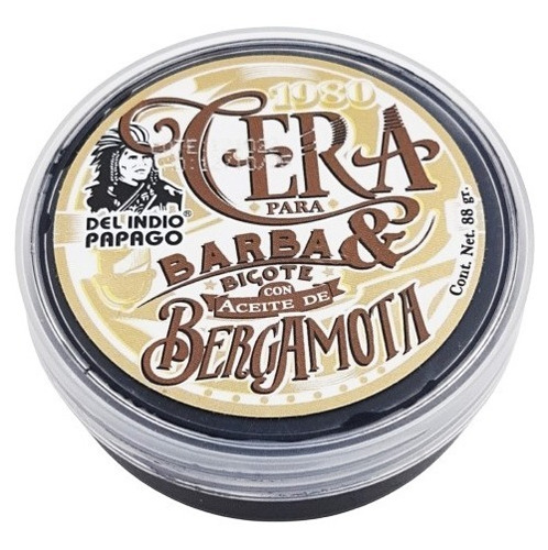 Cera Para Barba Y Bigote Con Aceite De Bergamota 88 Grs Full