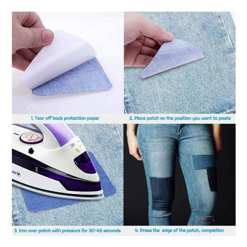 Parches Para Planchar Chaqueta De Mezclilla 26 Piezas Blanco
