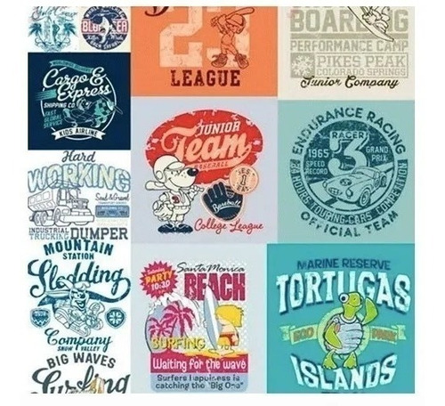 Imagen 7 de 10 de 1200 Diseños De Remeras Vectores Sublimacion