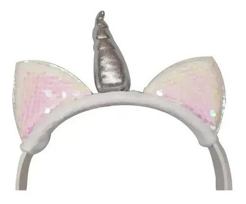 Imagen 4 de 5 de Auriculares De Unicornio Manos Libres Con Micrófono Rosa