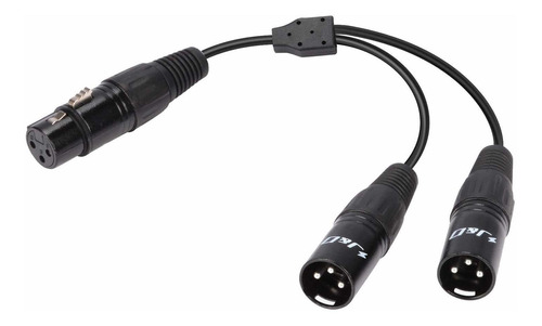 J & D Cable Divisor Xlr Hembra A Doble Xlr Macho (3 Pines 2 