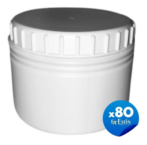 Envases Plasticos 500 Cc  Pead Blanco X 80 Un