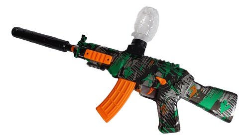 Fusil Balas De Hidrogel Ak47 Celeste O Verde Más De 5000 Bal