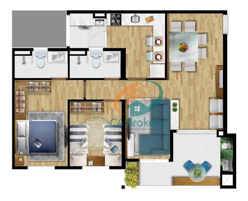 Imagem 17 de 20 de Apartamento À Venda, 74 M² Por R$ 470.000,00 - Jardim Flor Da Montanha - Guarulhos/sp - Ap0191