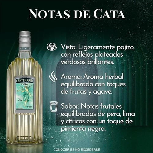 Caja De 12 Tequila Centenario Plata 950 Ml