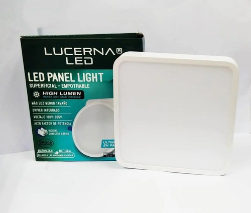 Panel Led 18w 6  Cuadrada Sobreponer Hl 6500k Lucerna