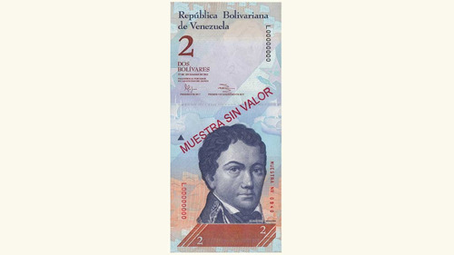 Venezuela, 2 Bolívares Fuertes, Diciembre-27-2012, Serie L8