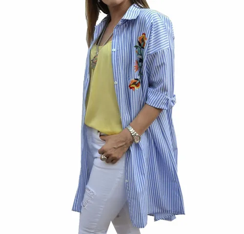 Camisa rayada mujer new arrivals