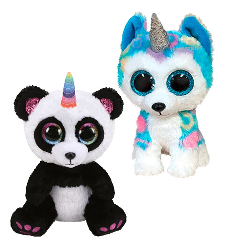 Unicornio Ty Beanie Boos Paris Helena Combo X2 Peluche Sk