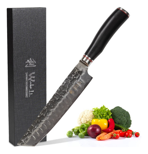 Cuchillo Chef Wakoli Ebo Damascus 8 Acero Damasco 67 Capas