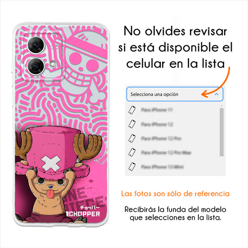 Funda Para Motorola One Piece Logo Chopper Case Antigolpes