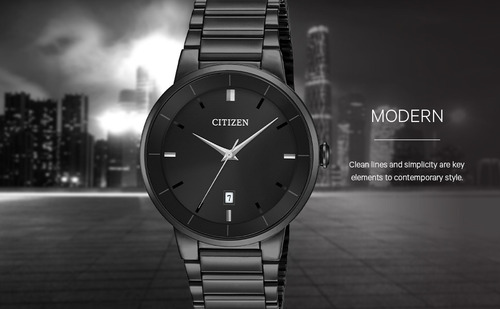 Citizen Quartz Mens Black Dial Bi5017-50e Color de la correa Negro Color del bisel Negro Color del fondo Negro