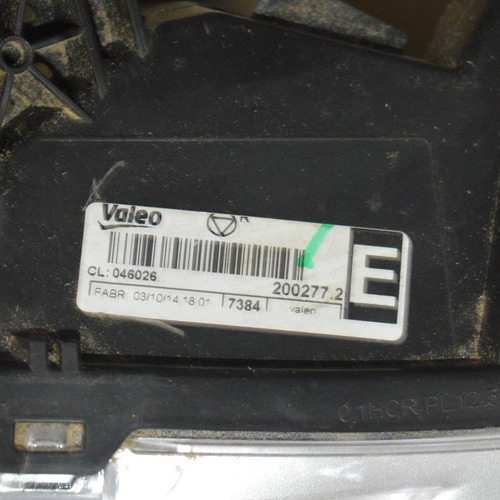Imagem 3 de 3 de Farol Cromado Esquerdo Do Peugeot 208