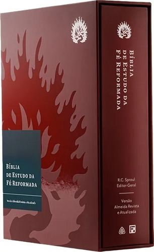 Bíblia de Estudo da Fé Reformada - Capa Dura Bordô e Estojo, de Sproul, R. C.. Editora Missão Evangélica Literária, capa dura em português, 2022