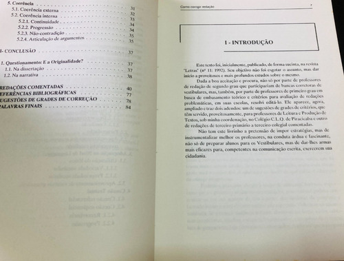 Livro Como Corrigir Redação - Graciema Pires Therezo (Usado)